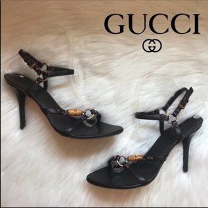 Rare Gucci Bamboo Horsebit Sandals Size 8